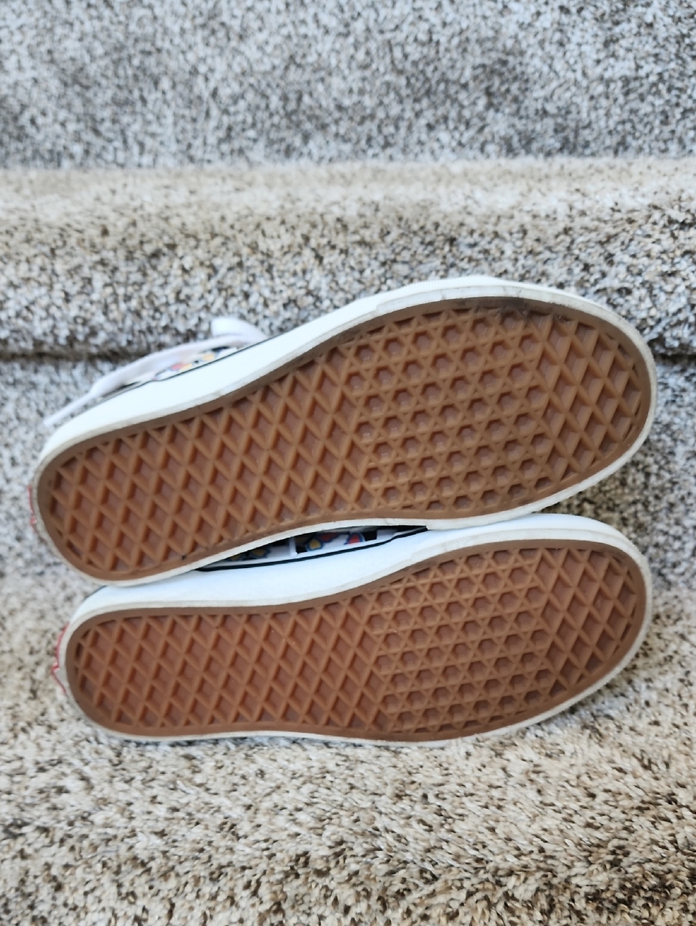Vans womens High-Top Sneakers butterfly checkered Pattern Canvas Sneakers Sz 6.5 - Picture 12 of 12